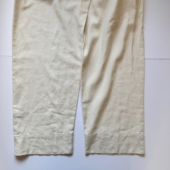 Universal Thread Short Sleeve Linen Blend Boilersuit Jumpsuit Ecru Cream Sz 6 - Picture 15 of 16